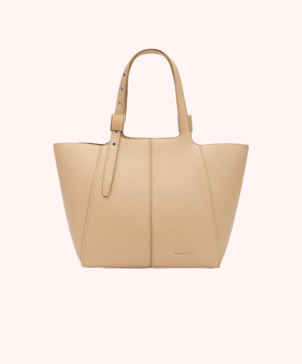 A leather tote, from a bags and luggage wholesaler